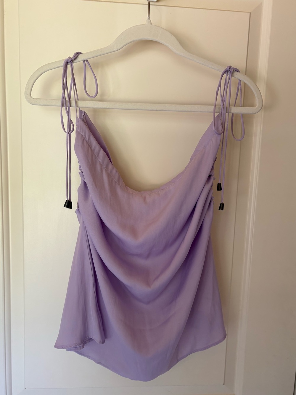 Free People Lilac Cowl Neck Tie-Shoulder Camisole - S/P